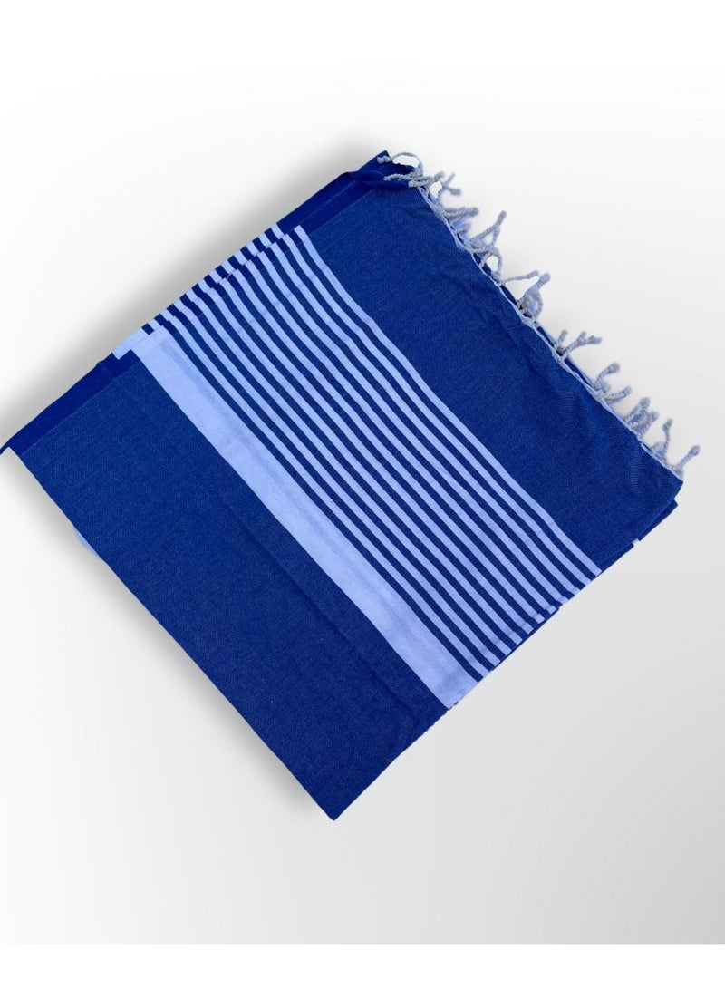 The Line Beach Towel Blue - Image 5
