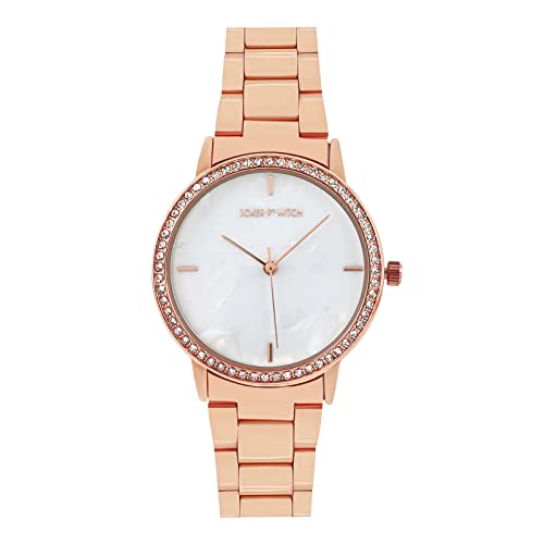 Joker & Witch Comet White Dial 18mm Rose Gold Stainless Steel Watch for Women - Image 1