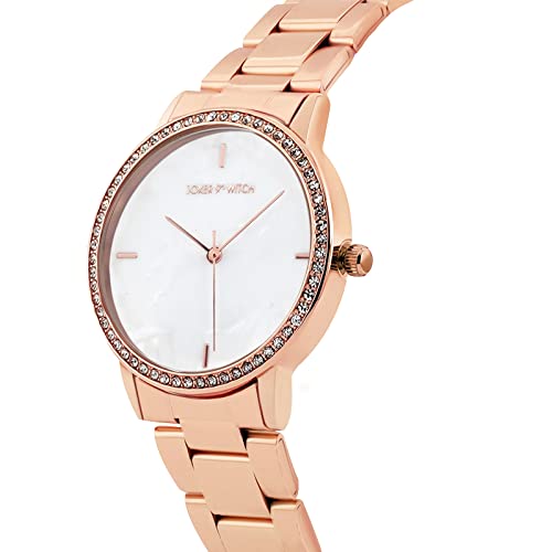 Joker & Witch Comet White Dial 18mm Rose Gold Stainless Steel Watch for Women - Image 4