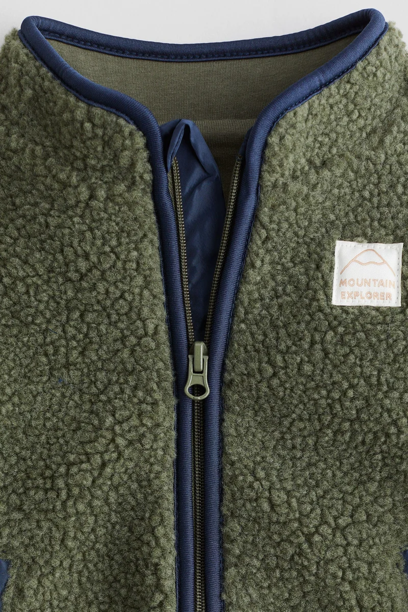 اتش اند ام جاكيت من نسيج تيدي