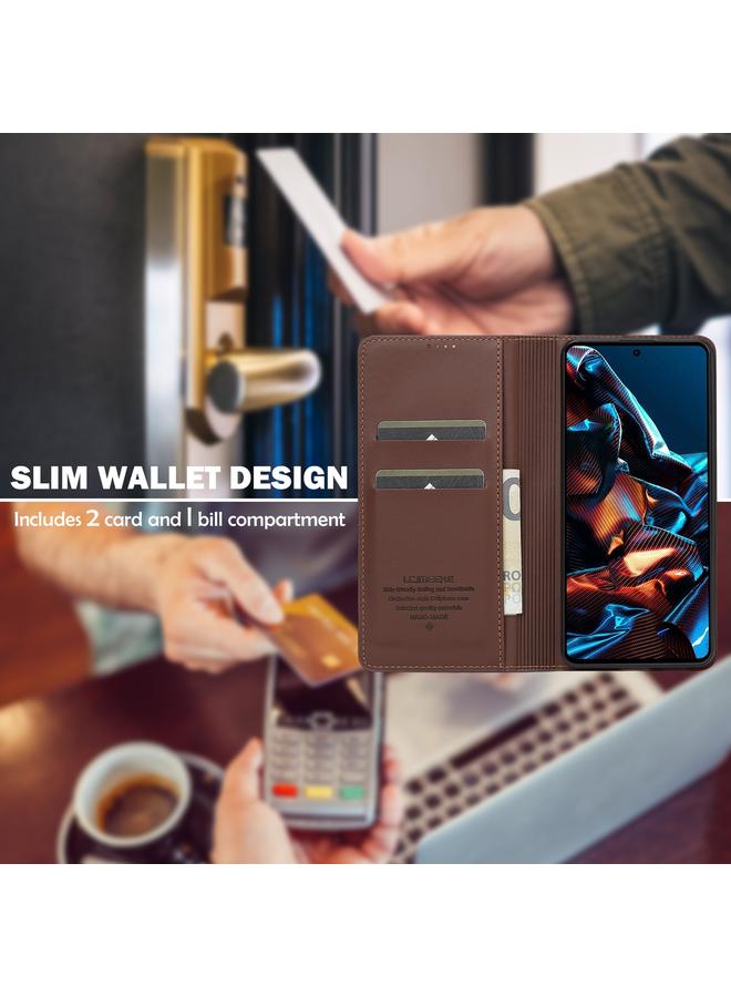 LC.IMEEKE Case For Redmi Note 12 5G L1 Series Frosted Fine Texture PU Phone Case - Image 3