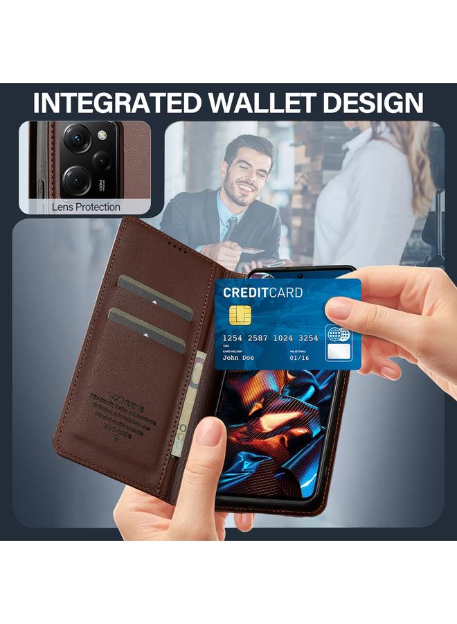 LC.IMEEKE Case For Redmi Note 12 5G L1 Series Frosted Fine Texture PU Phone Case - Image 4