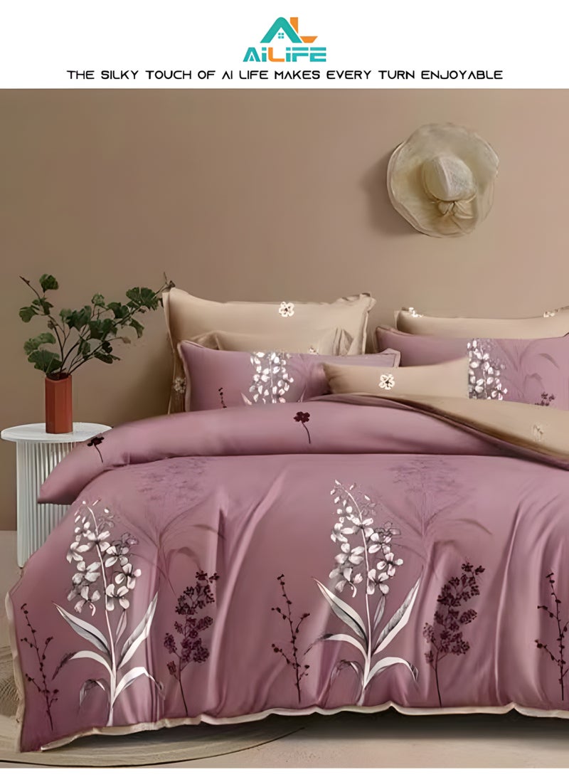 Al LIFE Ultra-Soft Luxury King Bedding Set (6-Piece) - Breathable Microfiber Sheets with Deep Pocket, Duvet Cover & 4 Pillowcases - Durable, All-Season Comfort  - Image 1