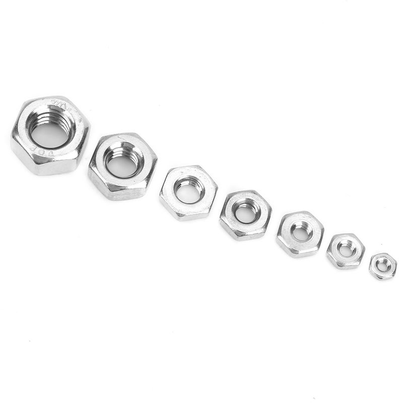 360pcs Stainless Steel Hex Nuts Coarse Thread American System UNC Nuts Fasteners - Image 3