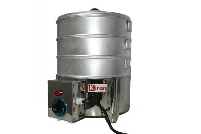 S PREMIUM ALUMINIUM MOMOS MAKER STEAMER WITH HANDLES DURABLE 3 TIER STEAMER FOR COOKING SUITABLE FOR HOME HOTELS RESTAURANT