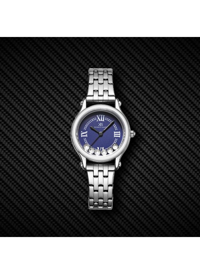 KENNETH SCOTT Women's Analog Display Watch With Silver Stainless Steel Strap - K25510-SBSN  - Image 4