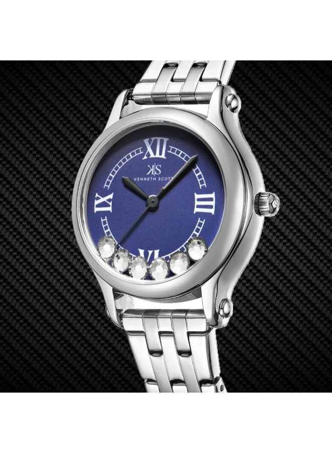 KENNETH SCOTT Women's Stainless Steel Analog Watch K25510-SBSN - 30 mm
