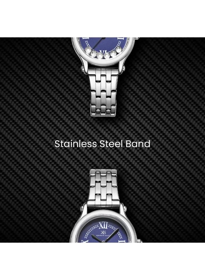 KENNETH SCOTT Women's Stainless Steel Analog Watch K25510-SBSN - 30 mm