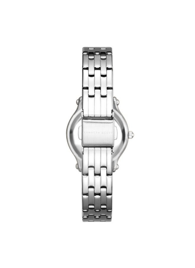 KENNETH SCOTT Women's Analog Display Watch With Silver Stainless Steel Strap - K25510-SBSN  - Image 3
