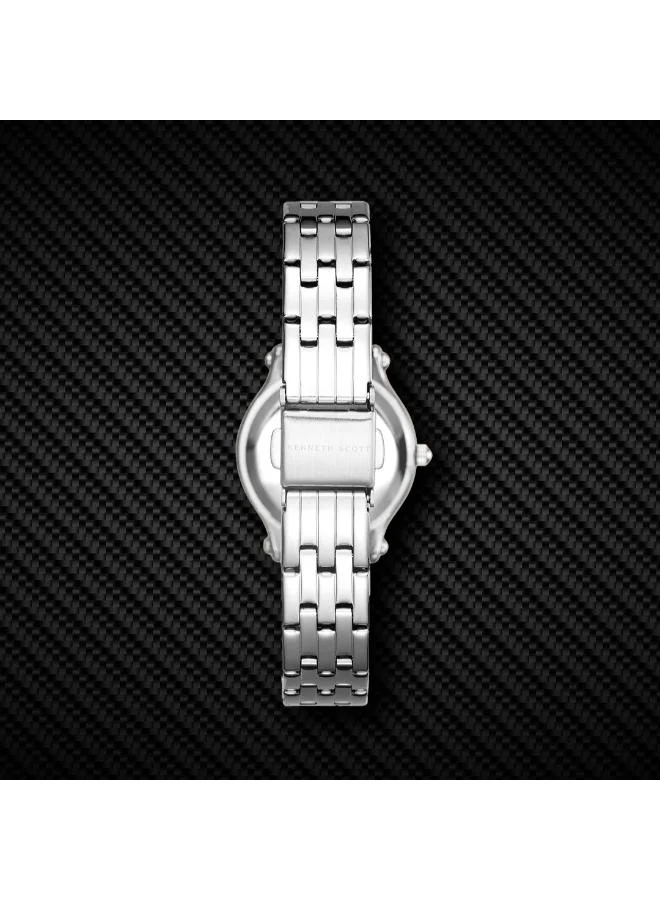 KENNETH SCOTT Women's Stainless Steel Analog Watch K25510-SBSN - 30 mm