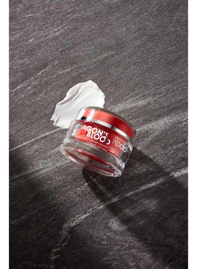 Rodial Dragons Blood Velvet Cream 50ml – Rich Comfort for Extra-Dry Skin, Dragon's Blood & Hyaluronic Acid, Non-Greasy Barrier for Eczema-Prone Skin Relief 50ml - Image 2