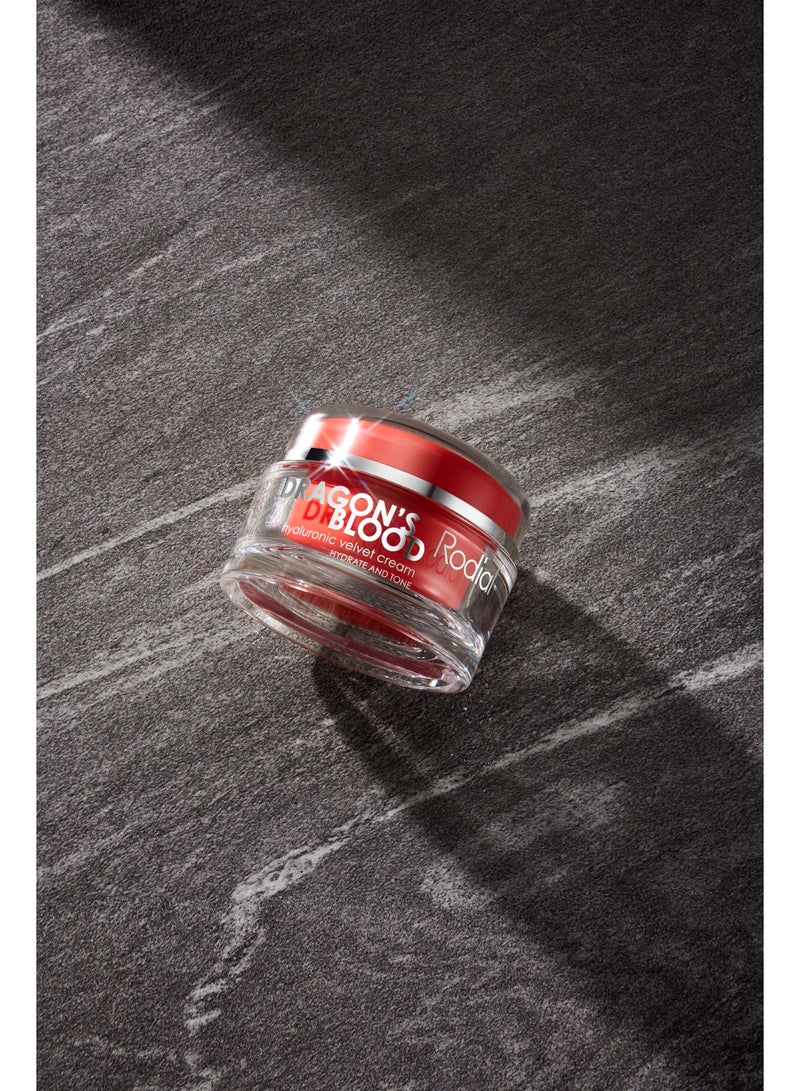 Rodial Dragons Blood Velvet Cream 50ml – Rich Comfort for Extra-Dry Skin, Dragon's Blood & Hyaluronic Acid, Non-Greasy Barrier for Eczema-Prone Skin Relief 50ml - Image 3