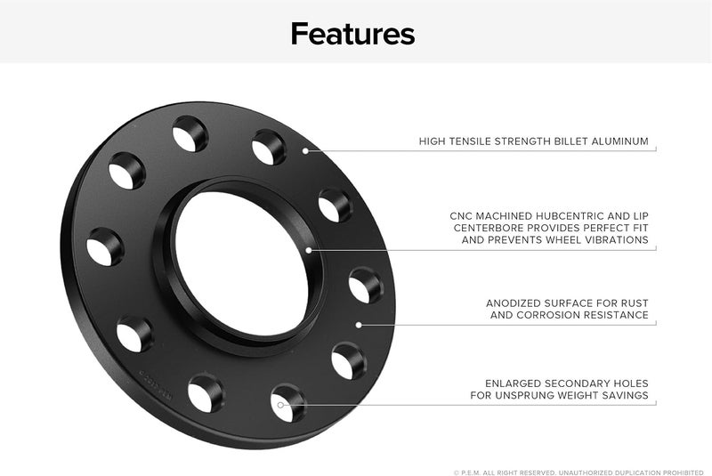 StanceMagic 2pcs 12mm Hubcentric Wheel Spacers for BMW 5x120 Bolt Pattern - Image 2