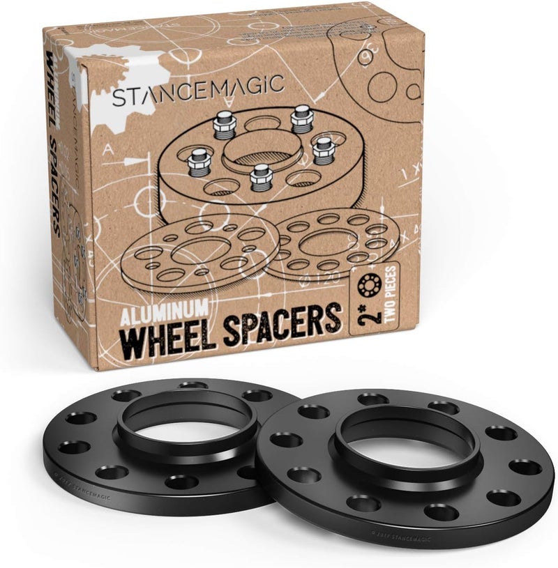 StanceMagic 2pcs 12mm Hubcentric Wheel Spacers for BMW 5x120 Bolt Pattern - Image 1