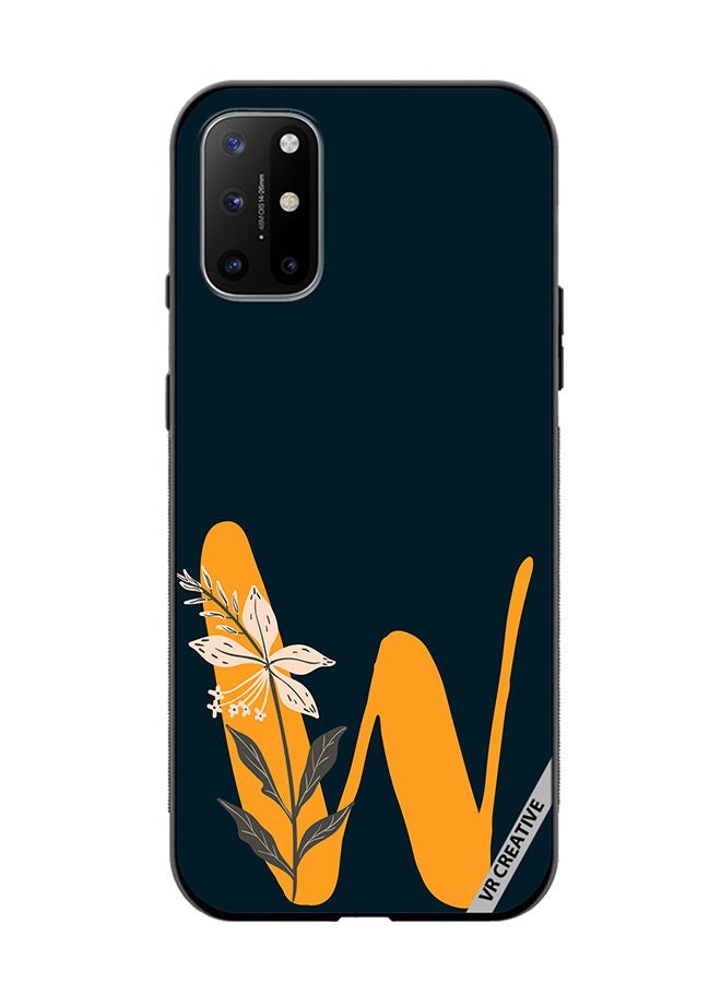 VR CREATIVE Protective Case Cover For OnePlus 8T Alphabet W Design Multicolour - Image 1