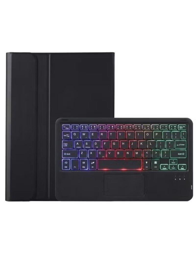 Keyboard Case for Xiaomi Pad 6 Tablet, for Pad 6 Pro 11 inch 2023 Tablet Lightweight Slim PU Stand Cover with Magnetic Detachable Bluetooth Keyboard (Black) - Image 5