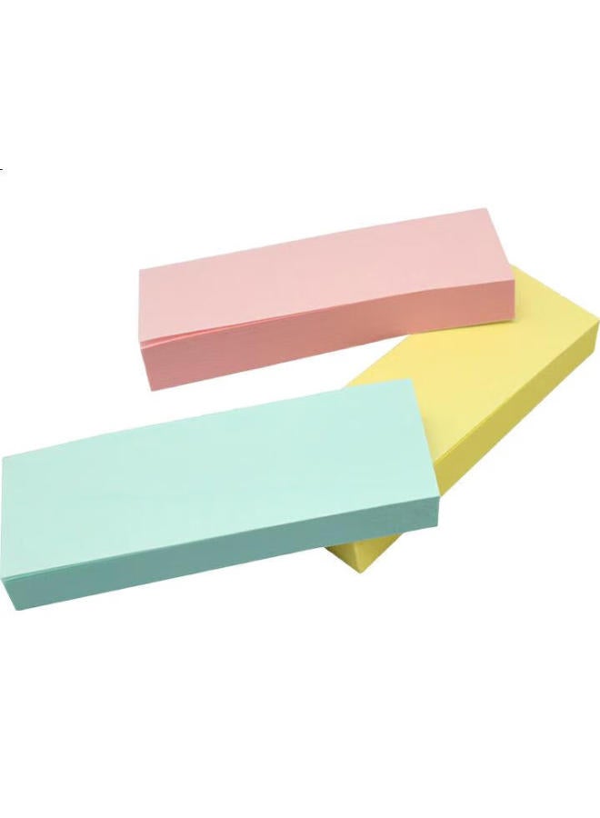 Stickn 3-Pack 300 Sheets 3-Color Divided Sticky Notes, 76*25Mm Memo Pads, 32019 - Image 2