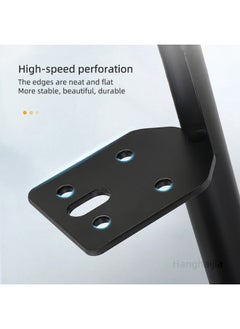 Hanghaijia Metal Furniture Legs Black Heavy Duty Foot with Rubber Pads for Coffee Table Bench Couch Dresser Desk TV Cabinet Cupboard Replacement DIY Support Feet Set of 4  - Image 3