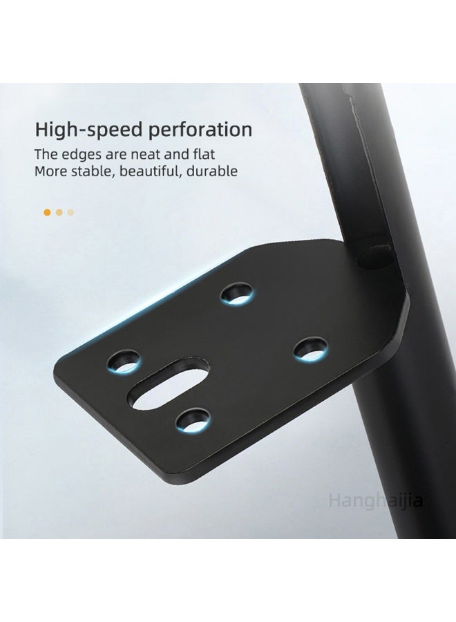 Hanghaijia Metal Furniture Legs Black Heavy Duty Foot with Rubber Pads for Coffee Table Bench Couch Dresser Desk TV Cabinet Cupboard Replacement DIY Support Feet Set of 4  - Image 3