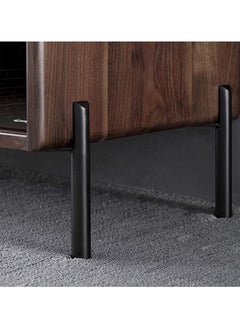 Hanghaijia Metal Furniture Legs Black Heavy Duty Foot with Rubber Pads for Coffee Table Bench Couch Dresser Desk TV Cabinet Cupboard Replacement DIY Support Feet Set of 4  - Image 2