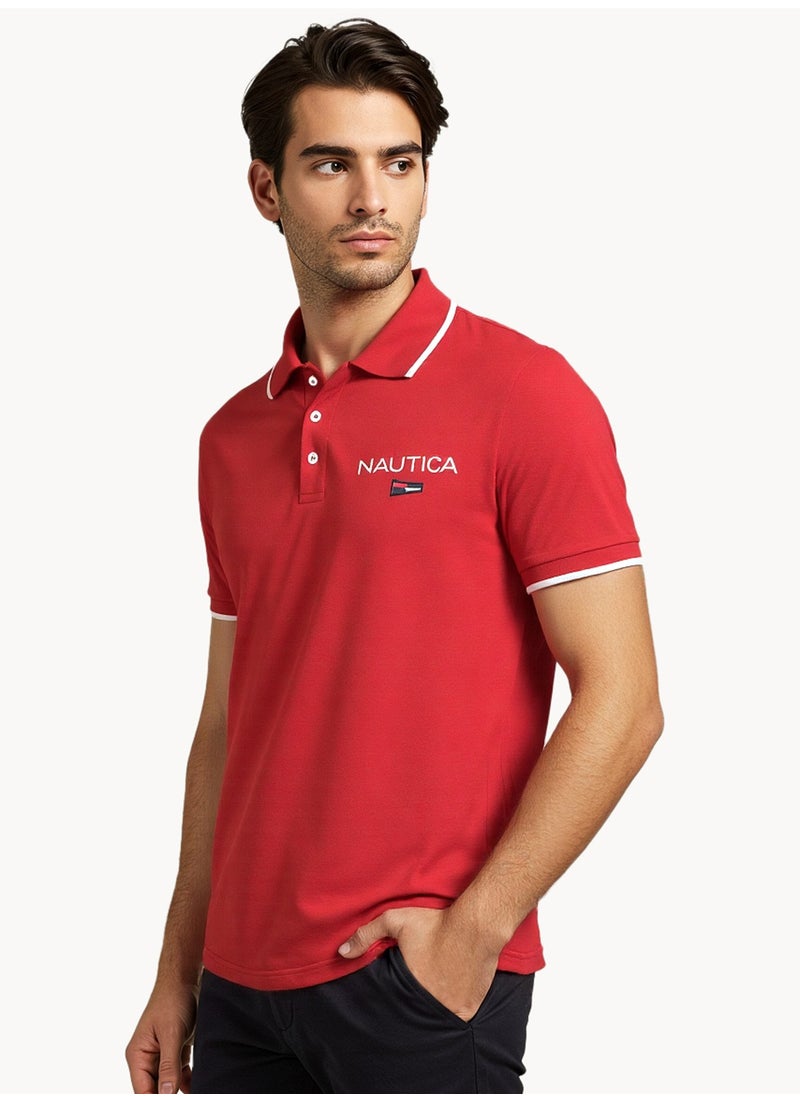 NAUTICA Basic Regular Fit Premium Cotton Logo Polo Shirt  - Image 1