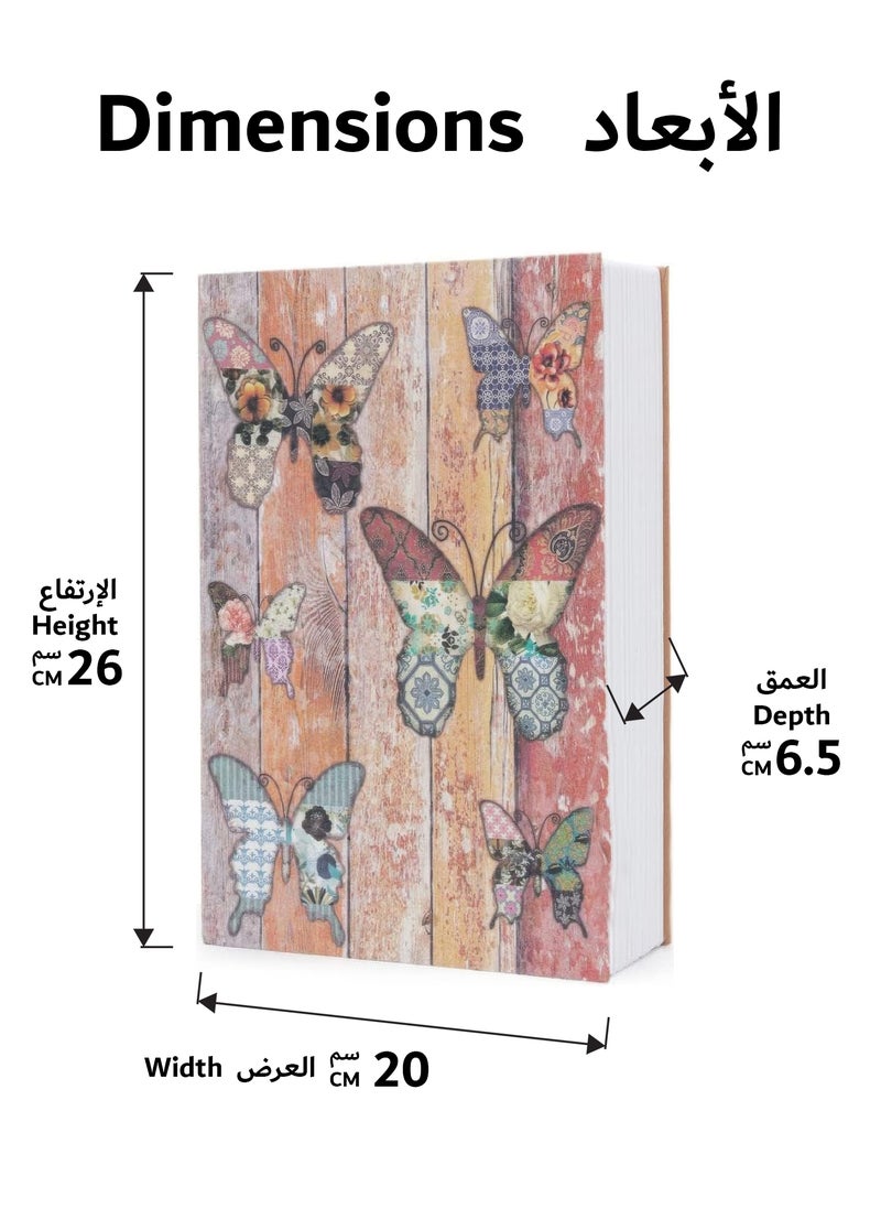 RENOVO Book Safe with Key 26 X 20 X 6.5 CM Portable Hidden Mini Safe Great for Traveling Storing Money Jewelry and Passports  - Image 2