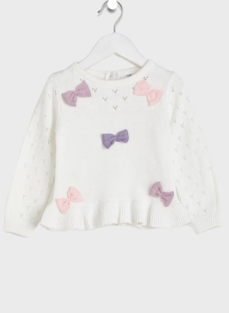 bonjour bebe Infant Knitted Top & Trouser Set
