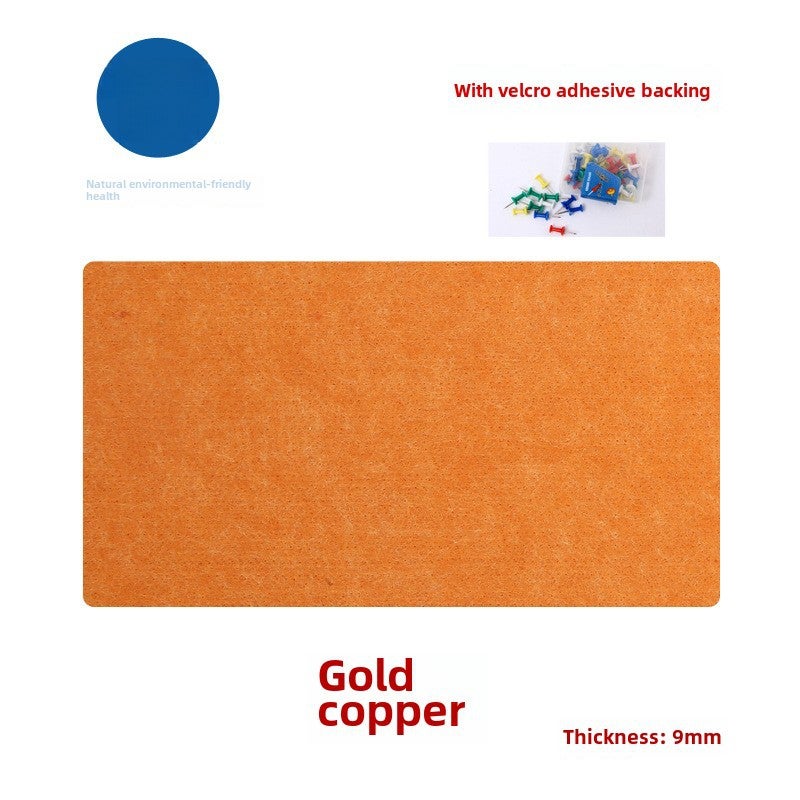 Colorful Felt Board Wall Stickers for Kindergarten Gold Copper 
