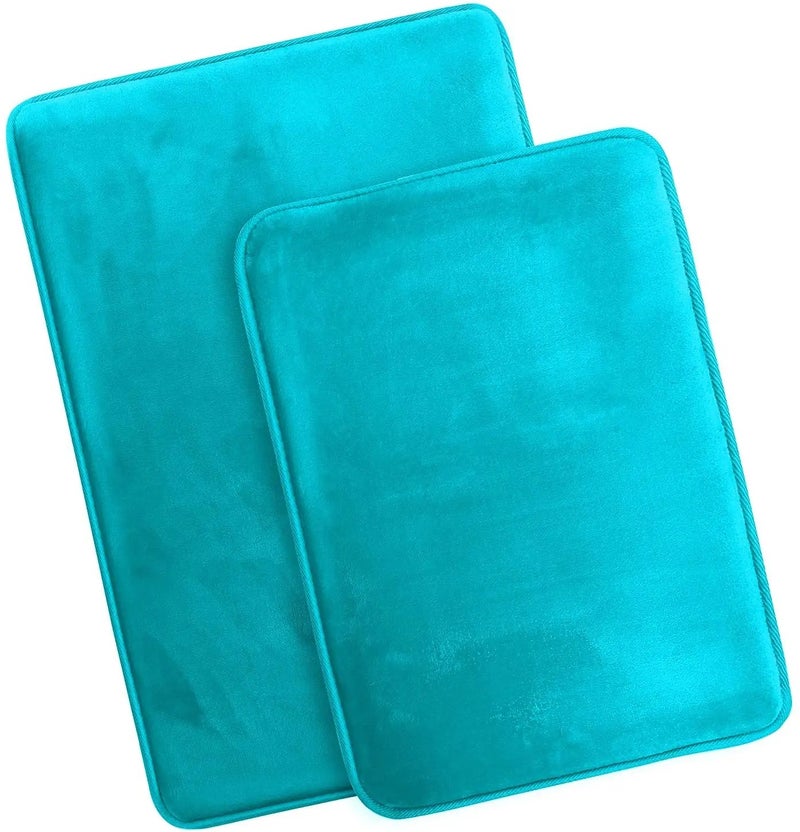 Y&D Luxury Memory Foam Bath Mat Set: Super Soft, Non-Slip & Absorbent Bathroom Rugs, 3 Piece Bath Mats for Bathroom - Image 1