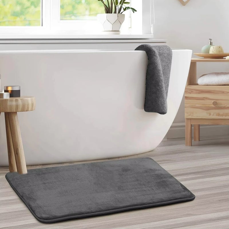 Y&D Luxury Memory Foam Bath Mat Set: Super Soft, Non-Slip & Absorbent Bathroom Rugs, 3 Piece Bath Mats for Bathroom - Image 2