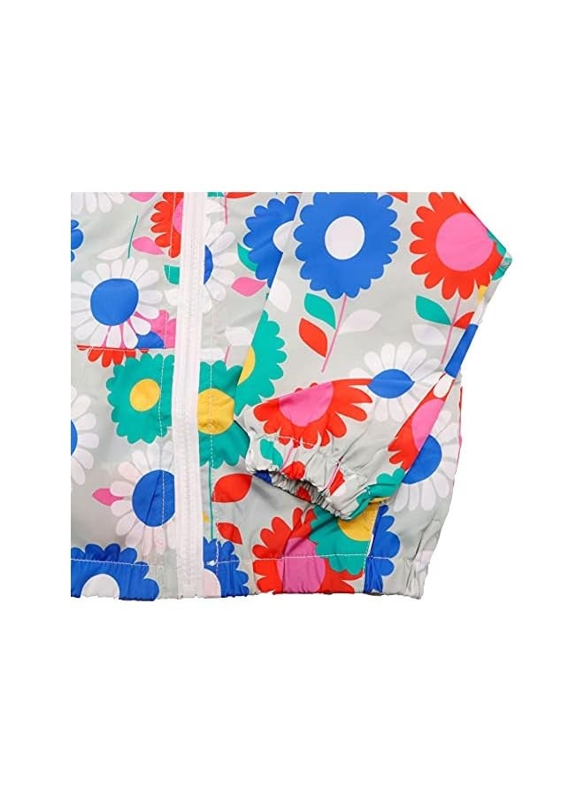Jacket Girls Hooded Outwear Kids Windbreaker Waterproof Windproof Toddler Long Sleeve Coat Sunscreen Anti-Fog Raincoat Clothes Baby Girl Outfits Zip Up Lightweight Soft Thin Age 1-7 Years  - Image 4