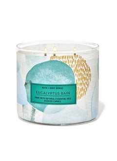 Bath & Body Works Eucalyptus Rain 3-Wick Candle 