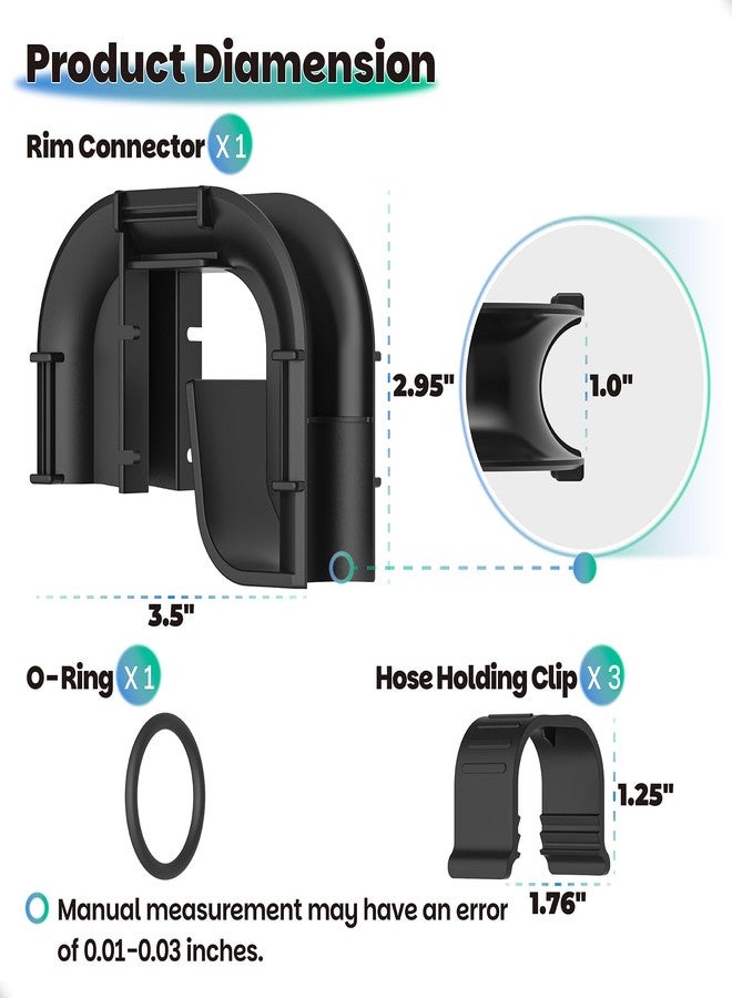 Dimakung Rim Connector for Fluval Canister Filter & Aquarium Fish Tank FX4 FX5 FX6 - Image 3