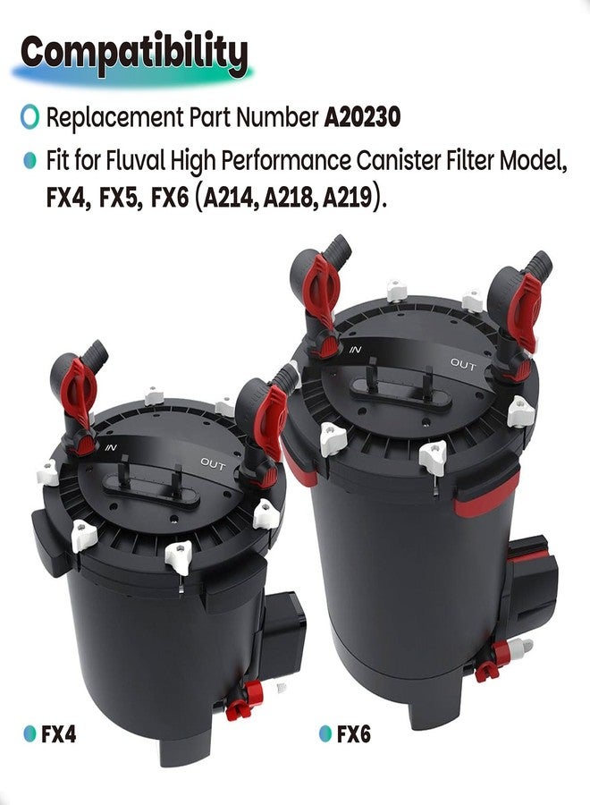 Dimakung Rim Connector for Fluval Canister Filter & Aquarium Fish Tank FX4 FX5 FX6 - Image 2