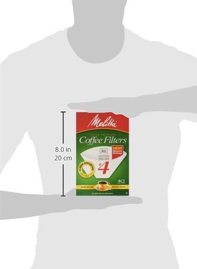Melitta #4 Cone Coffee Filters, White, 40 Total Filters Count - Packaging May Vary - Image 3