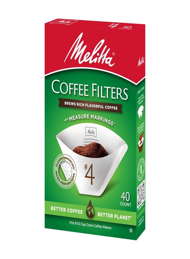 Melitta #4 Cone Coffee Filters, White, 40 Total Filters Count - Packaging May Vary - Image 5
