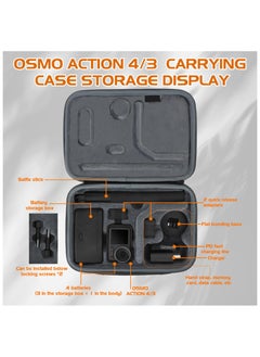 SYOSI Carrying Case Fits for DJI Osmo Action 4 / Action 3, Hard Case Portable Storage Bag Travel Carry Case Protective Case Compatible with DJI OSMO Action 4/3 Adventure Combo Accessories  - Image 2