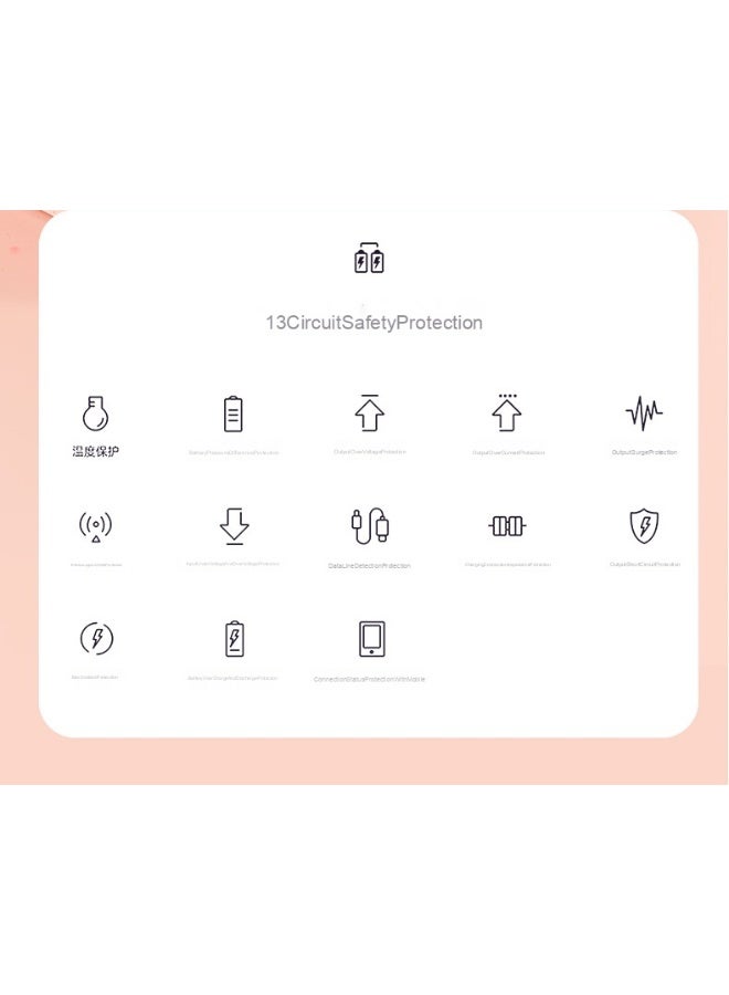 20,000mAh Mini Power Bank with Built-in Cable - High Capacity, Fast Charging, Portable Charger - Image 5