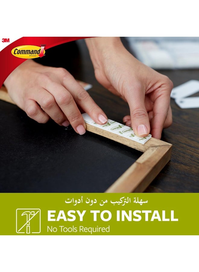 Command Command Picture Medium and Large Hanging Strips (8M + 4L) White color, 12 pairs/pack  - Image 4