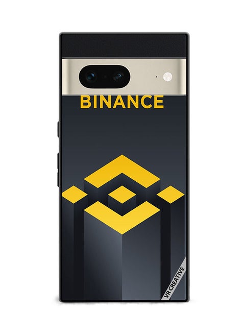 Protective Case Cover For Google Pixel 7 Binance Logo Design Multicolour