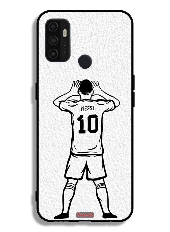 Tolwak Oppo A53 4G Protective Case Cover Messi Sketch - Image 2
