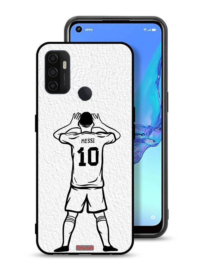 Tolwak Oppo A53 4G Protective Case Cover Messi Sketch - Image 1
