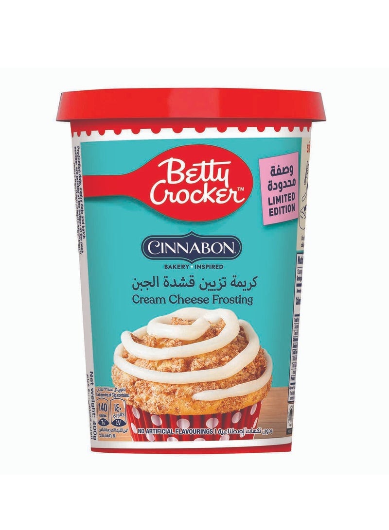 Betty Crocker Cinnabon Cream Cheese Frosting 400g - Image 1