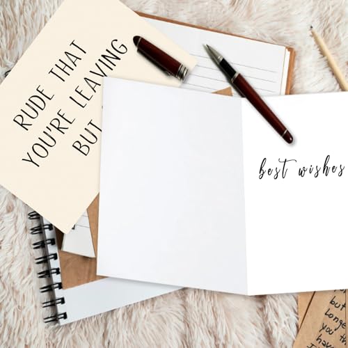 Asmallgf Rude Coworker Leaving Farewell for Women Men, Humorous Work Friend Going Away Gifts, Rude That You're Leaving But Ok - Image 4
