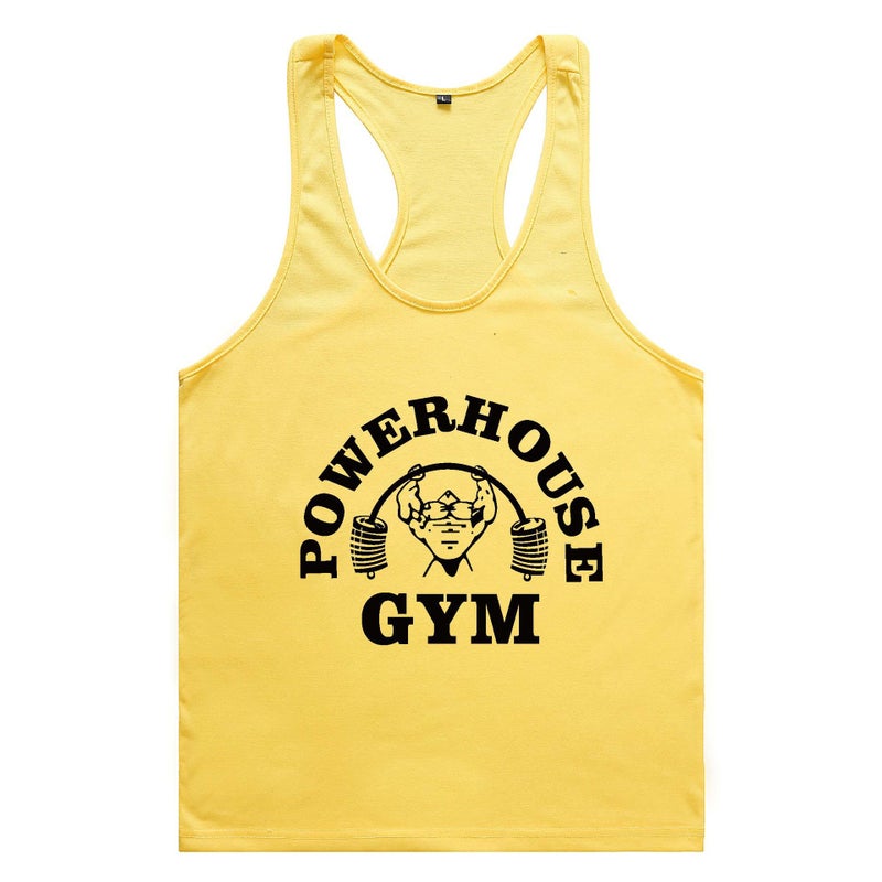 Generic Summer Gym Fitness Tank Top Sleeveless Sportswear gray black - Image 2