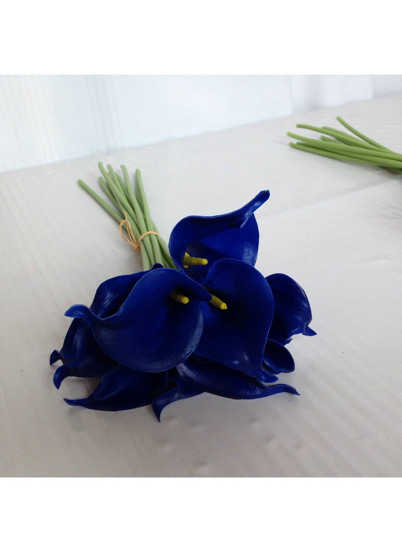 Generic - Artificial Mini PU Calla Lily Multiple Colors Dark Blue - Image 1