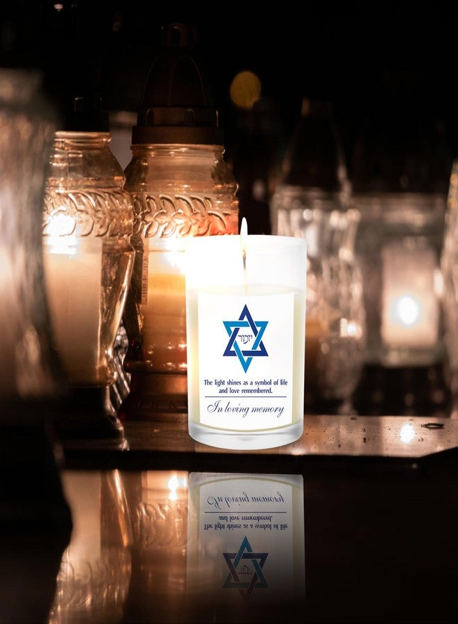 Ohmique Yahrzeit Candles - Yahrzeit Memorial Candles, Yahrzeit for Jewish Memorial, Sympathy Gift for Loss of Loved One, Jewish Remembrance Bereavement Gifts, Natural Soy Wax Hand Poured 7oz - Image 4