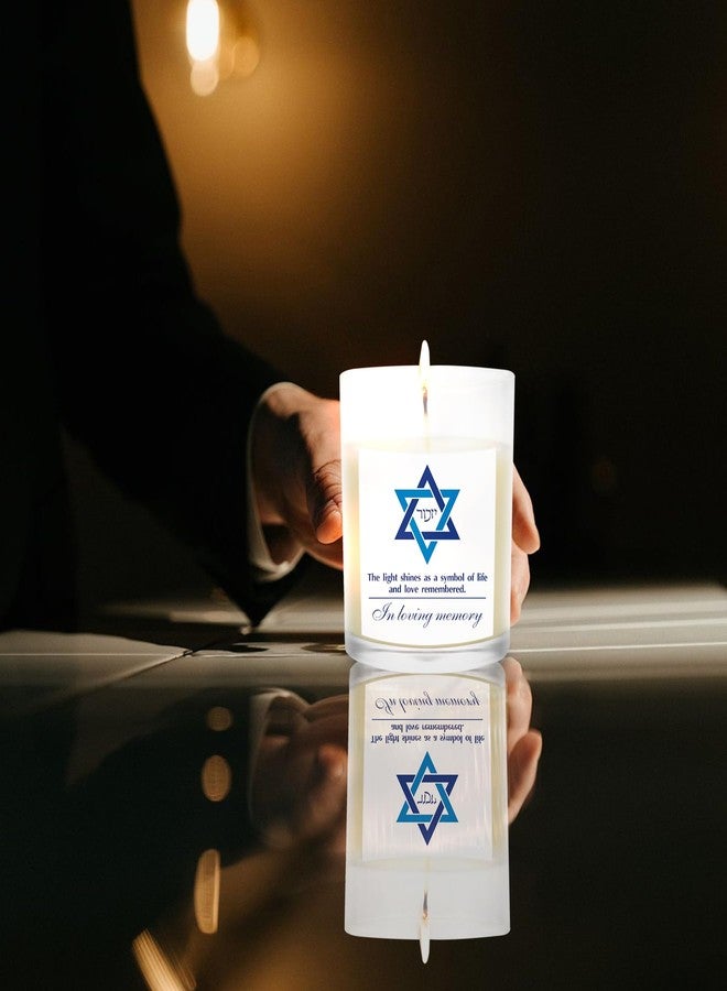 Ohmique Yahrzeit Candles - Yahrzeit Memorial Candles, Yahrzeit for Jewish Memorial, Sympathy Gift for Loss of Loved One, Jewish Remembrance Bereavement Gifts, Natural Soy Wax Hand Poured 7oz - Image 5