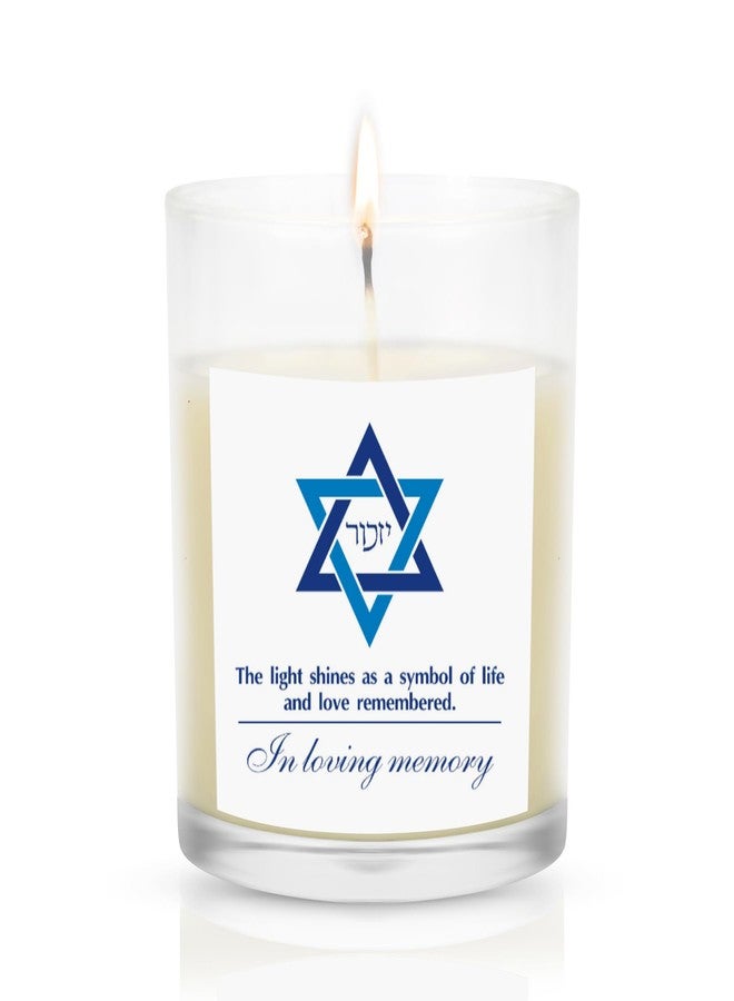 Ohmique Yahrzeit Candles - Yahrzeit Memorial Candles, Yahrzeit for Jewish Memorial, Sympathy Gift for Loss of Loved One, Jewish Remembrance Bereavement Gifts, Natural Soy Wax Hand Poured 7oz - Image 1