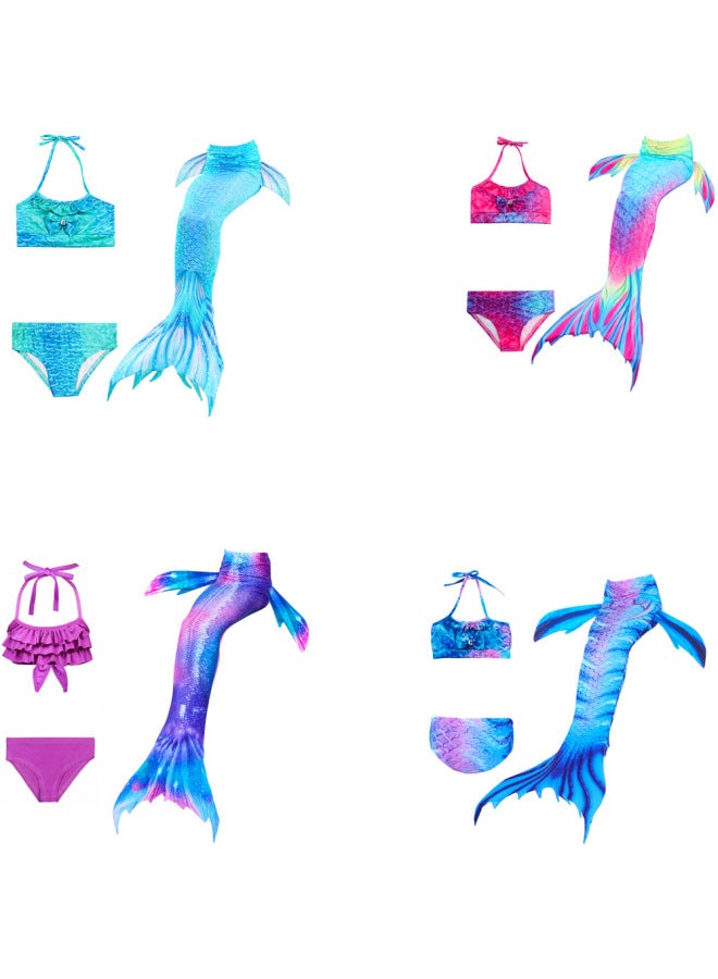 Swimsuit - Girls Mermaid Tail Swimsuit - CX05, 130 - Kids Swimming Costume, Beach Bikini, Summer Swimwear, Quick Dry, Pool Party, Bathing Suit Swimsuit - Image 2